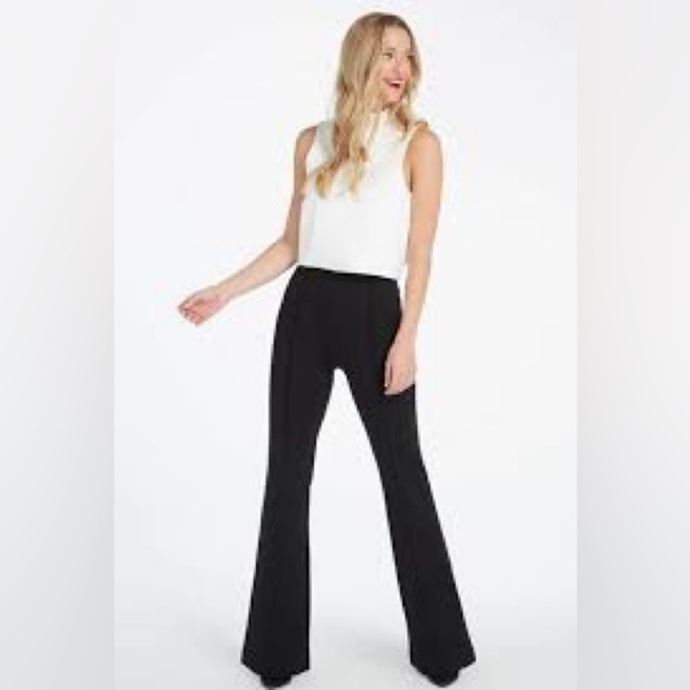 Spanx The Perfect Pant Hi-Rise Flare - Black Small Tall